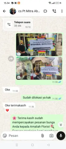 Testimonial Papan Bunga foresta