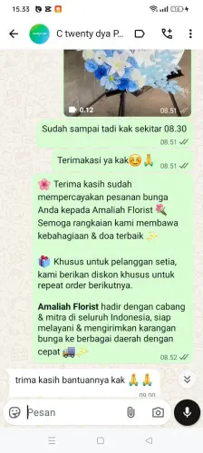 Testimonial Standing Flower foresta